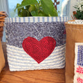 BASKET 5 Americana Boxed Bottom Bucket Organizer, Fabric Storage Basket