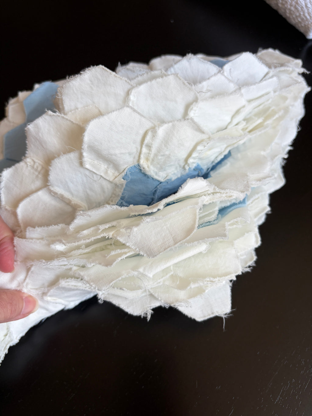 QUILT PIECES, Hand Pieced Blocks "Diamond Field"