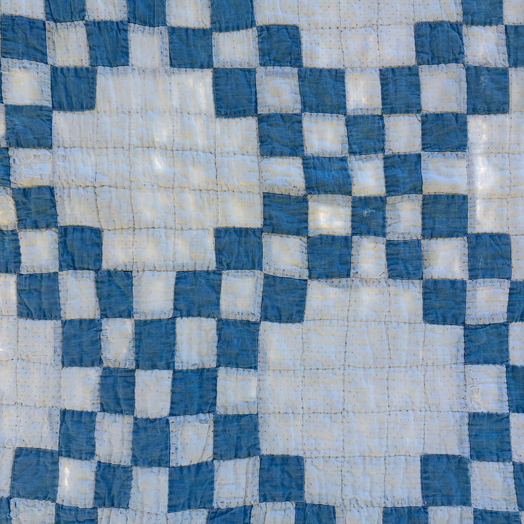 QUILT Cutter Blue and White Irish Chain