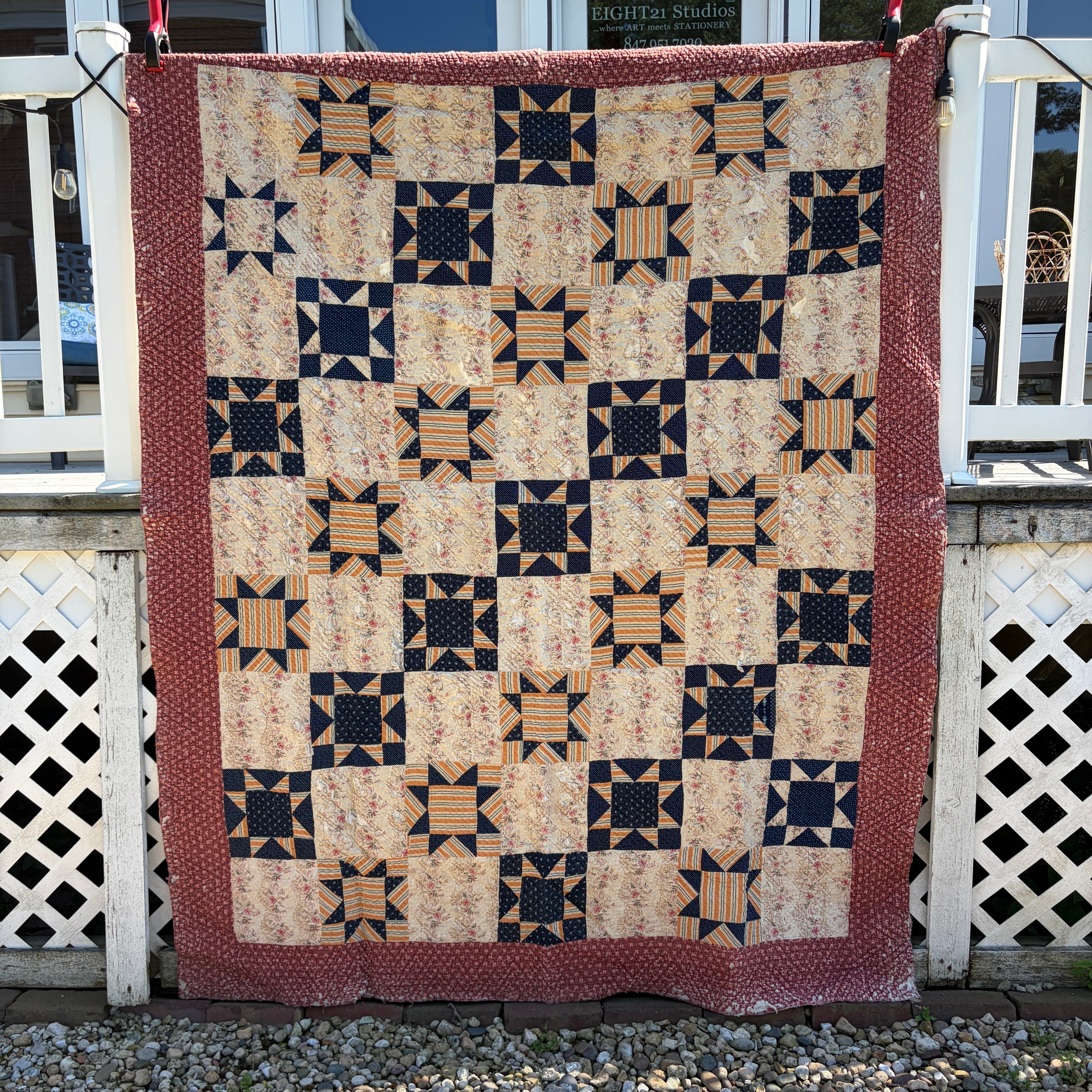 QUILT Cutter Neutral Ohio Star Pattern