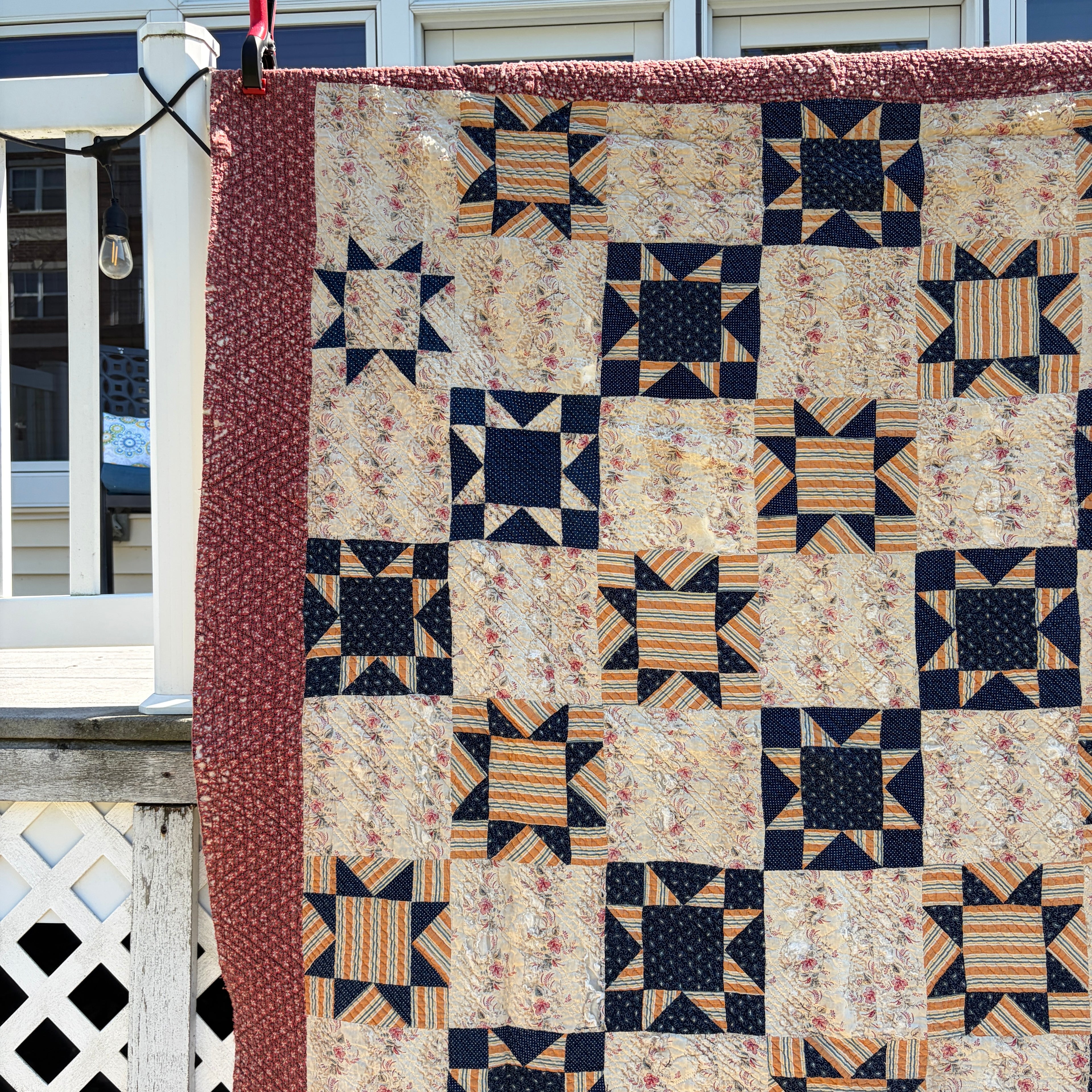 QUILT Cutter Neutral Ohio Star Pattern