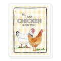 Farmhouse Chicken Lover, Homestead "Chicken in on You" Watercolor Greeting Card