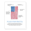 American Flag, Americana Flag Fun Facts, Watercolor Greeting Card