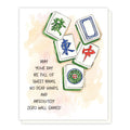 EVERYDAY: Mahjong Greeting Card, Mahjong Card for Friends, Tile Game Lovers Stationery, Mahjong Player Gift, Mahjong Gifts Birthday Card for Women