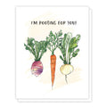 Garden Lover, I'm Rooting for You, Encouragement Watercolor Greeting Card