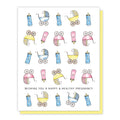 BABY: Baby Shower Card, Congratulations Pregnancy Card, New Parents Greeting Card, New Parents to Be, Baby Reveal Party Card