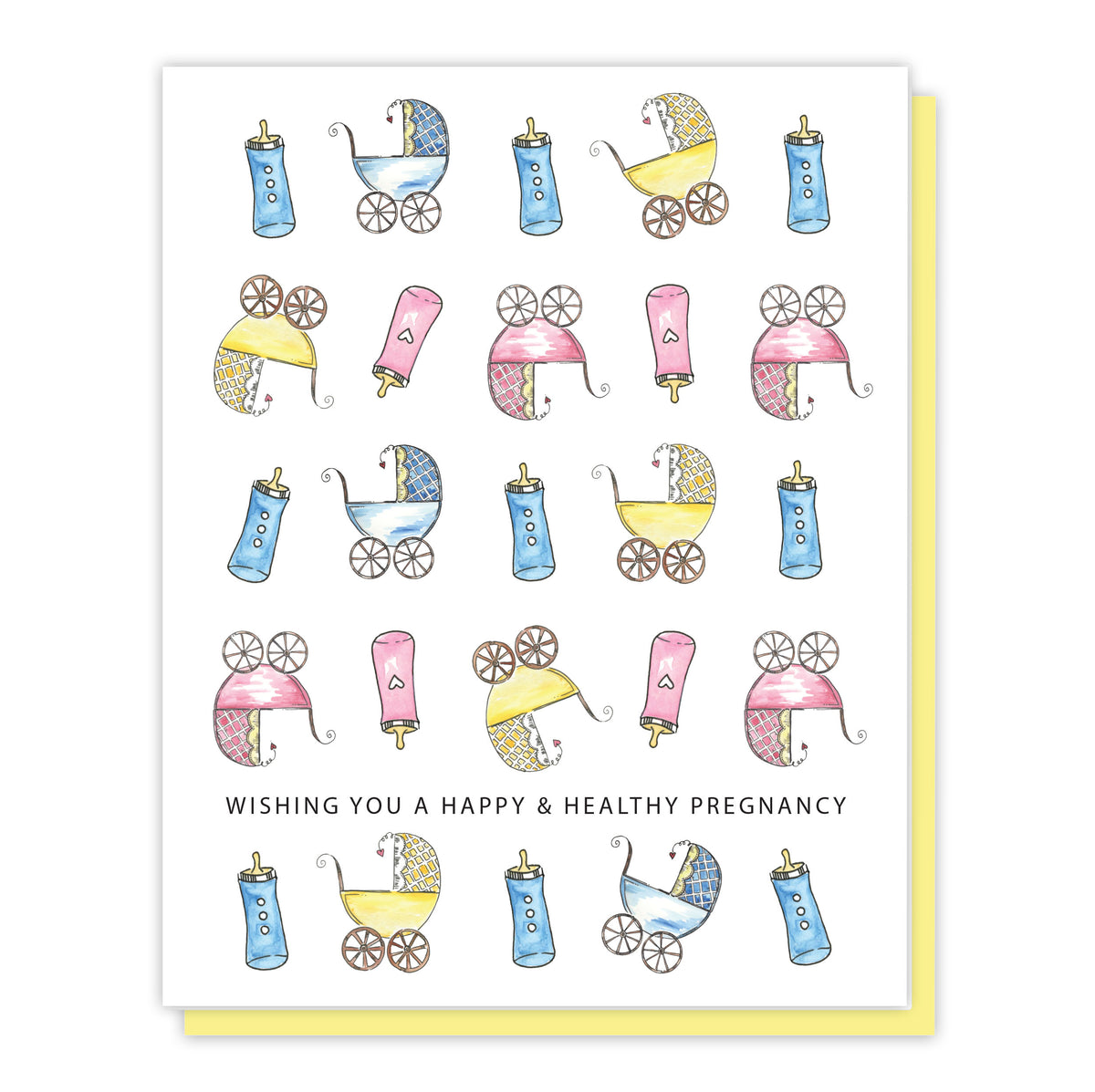 BABY: Baby Shower Card, Congratulations Pregnancy Card, New Parents Greeting Card, New Parents to Be, Baby Reveal Party Card